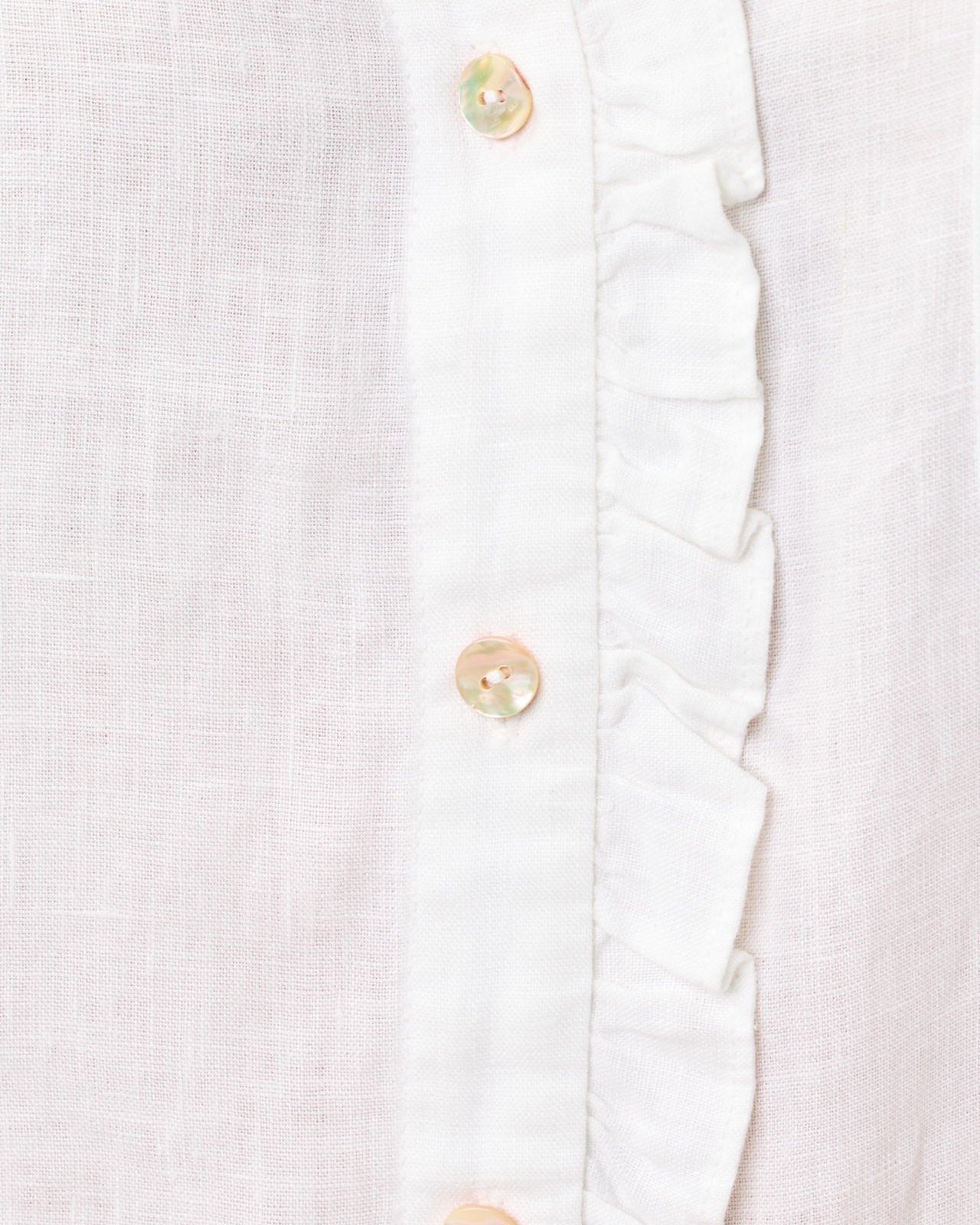 Carden Ruffle Top In Resort White