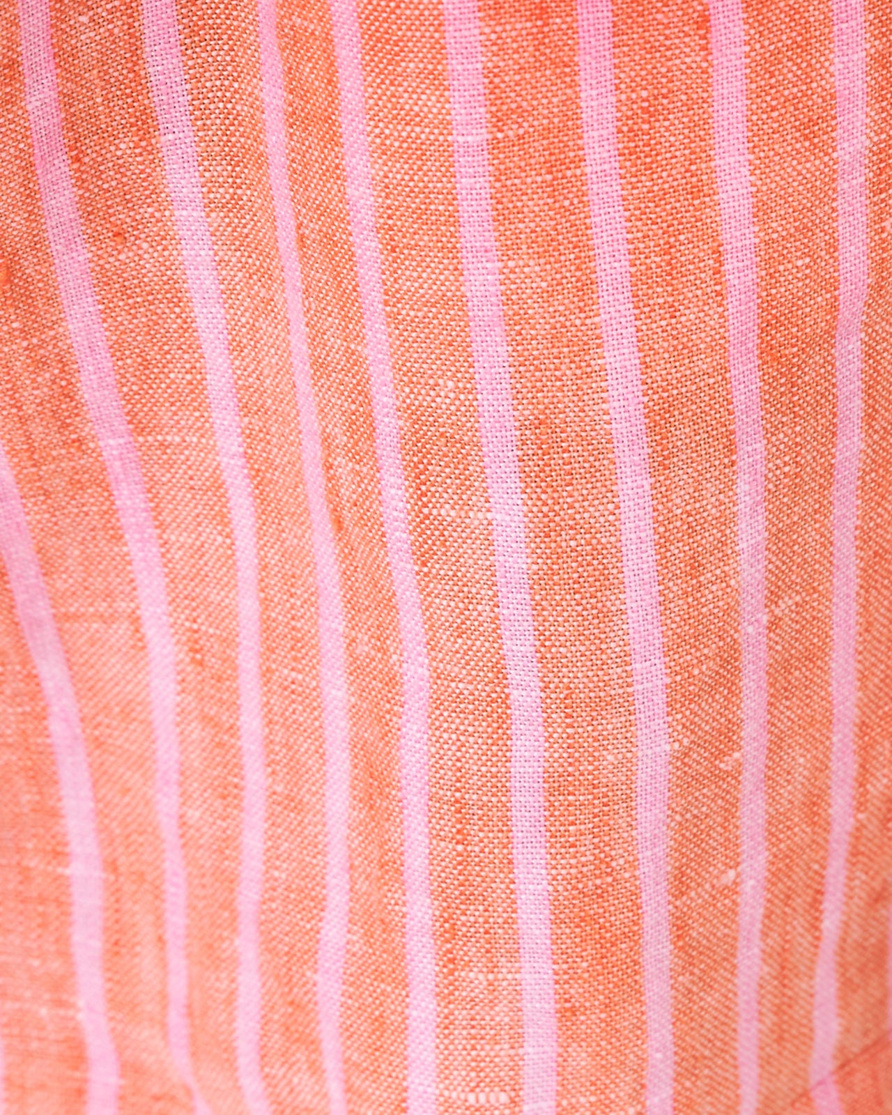 Carden Ruffle Top In Sunset Orange X Conch Shell Pink Stripe