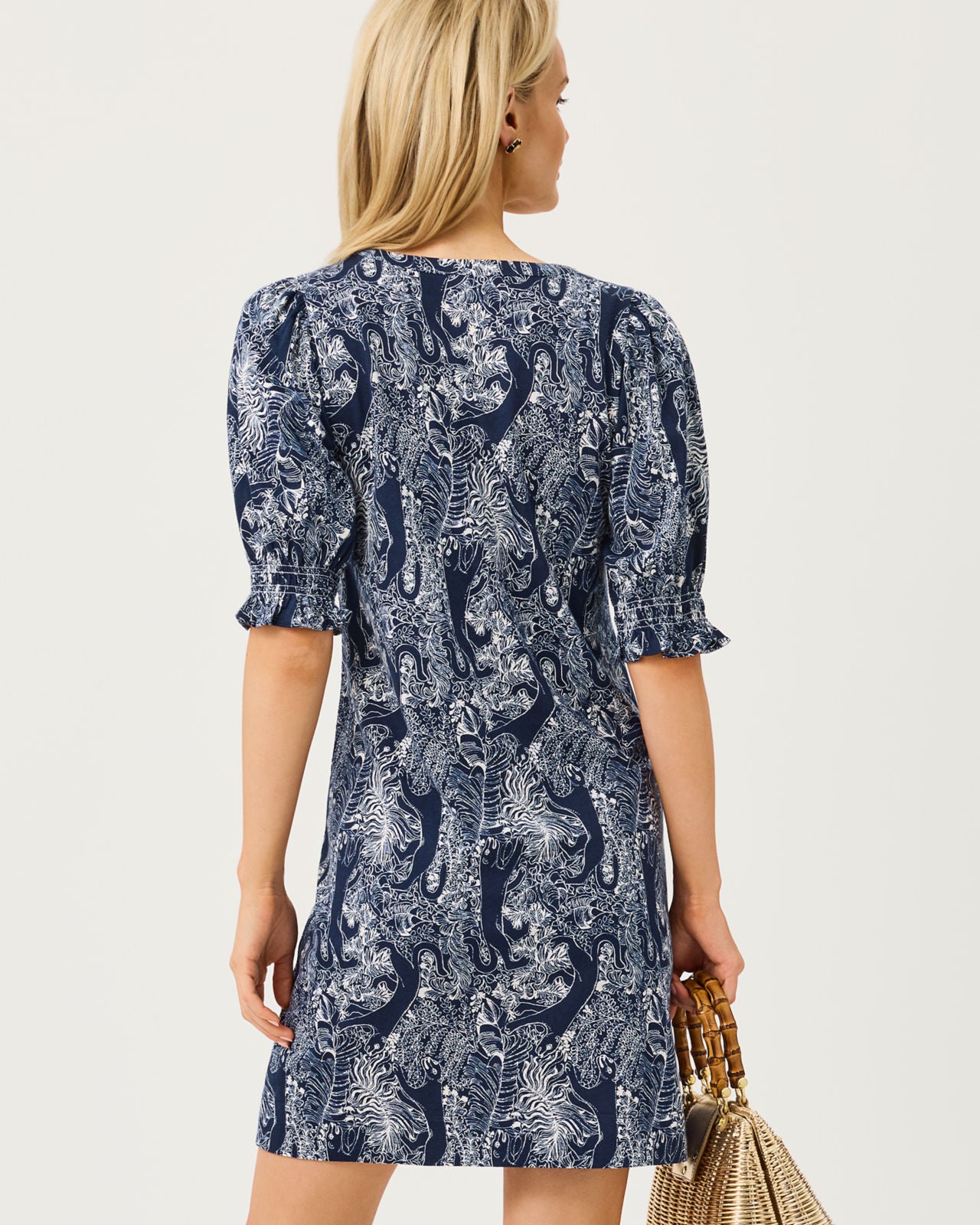 Delsie Dress In Lil Palm Prowl