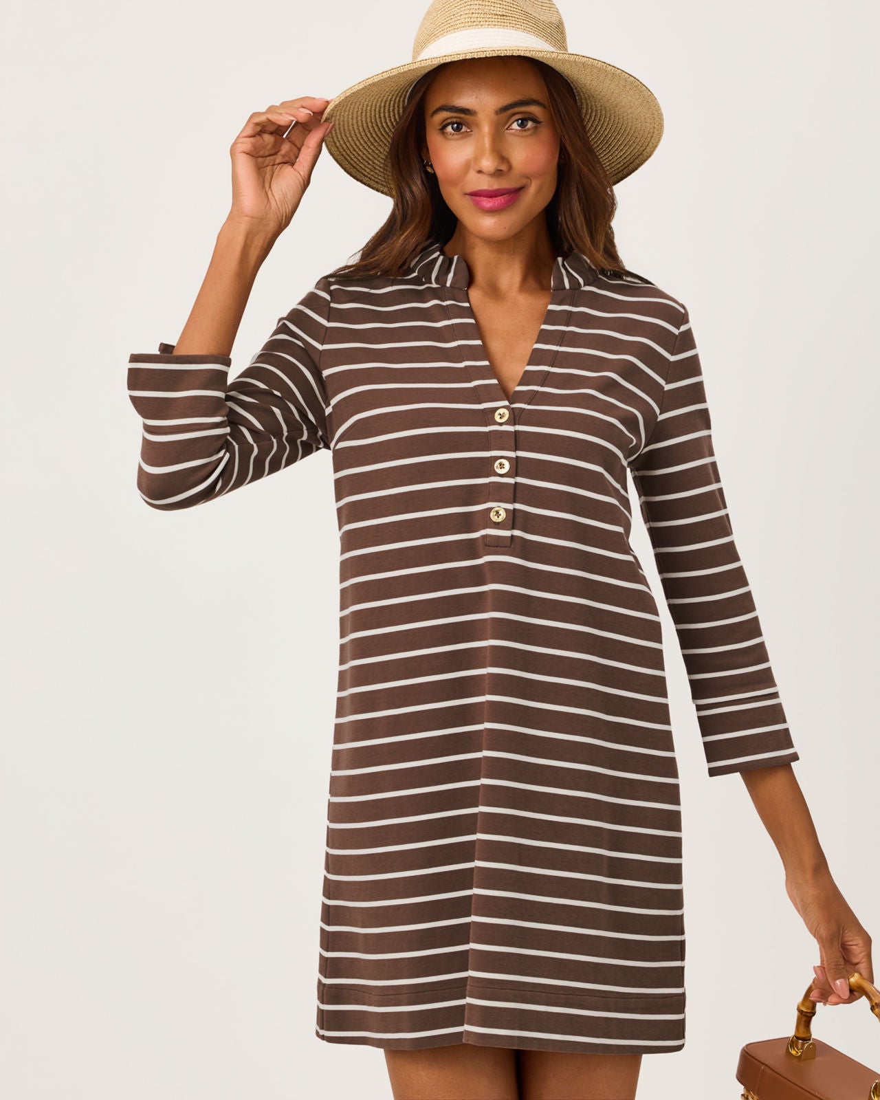 Knightley Dress In Heritage Stripe