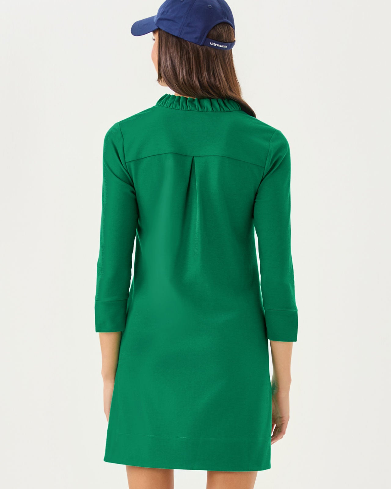 Knightley Dress In Fiddle Leaf Green