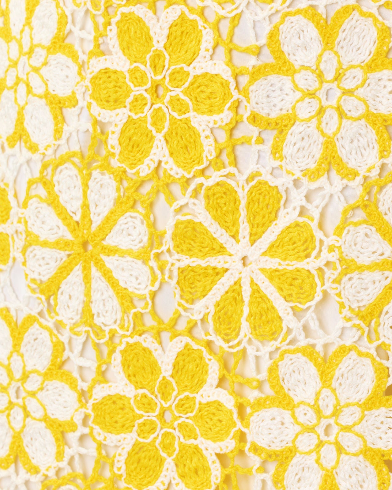 Courtney Crochet Dress in Mimosa Yellow