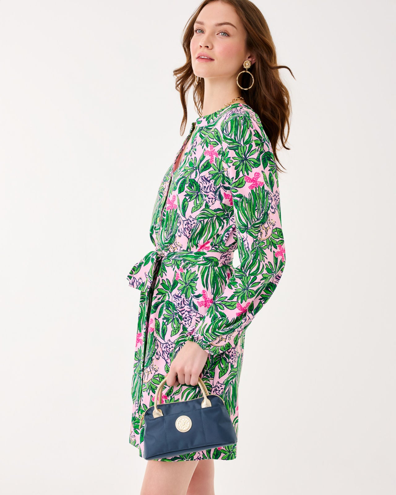 Ensley UPF 50+ Dress In Conch Shell Pink Roaring With Joy