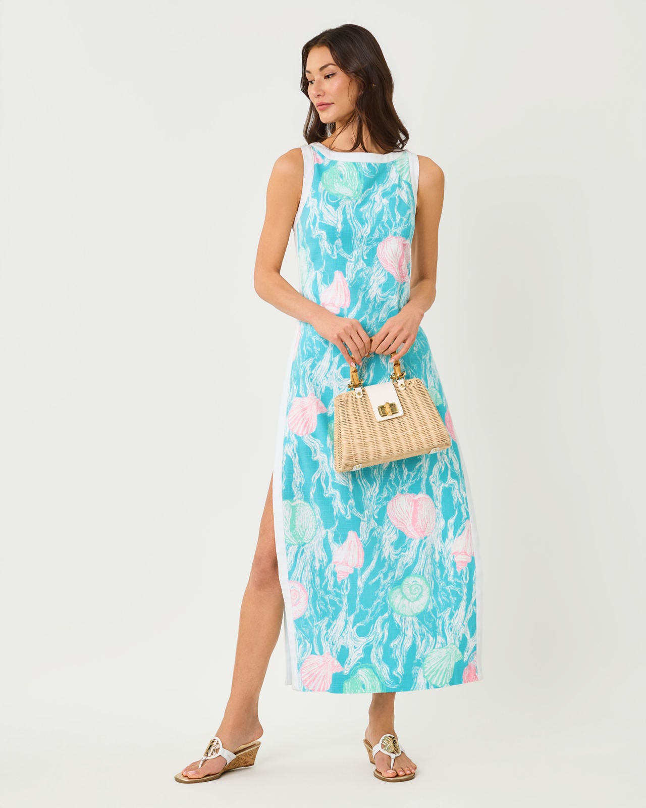 Eleanora Maxi Shift Romper In Shelden