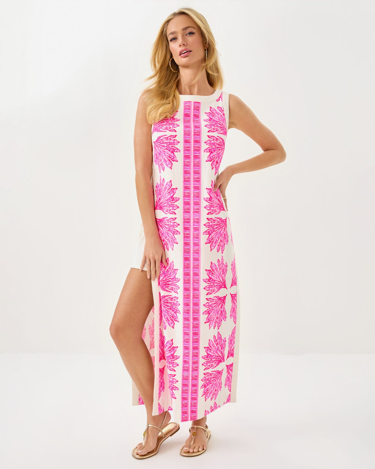 Eleanora Maxi Shift Romper In Pink Bliss Shady Babe