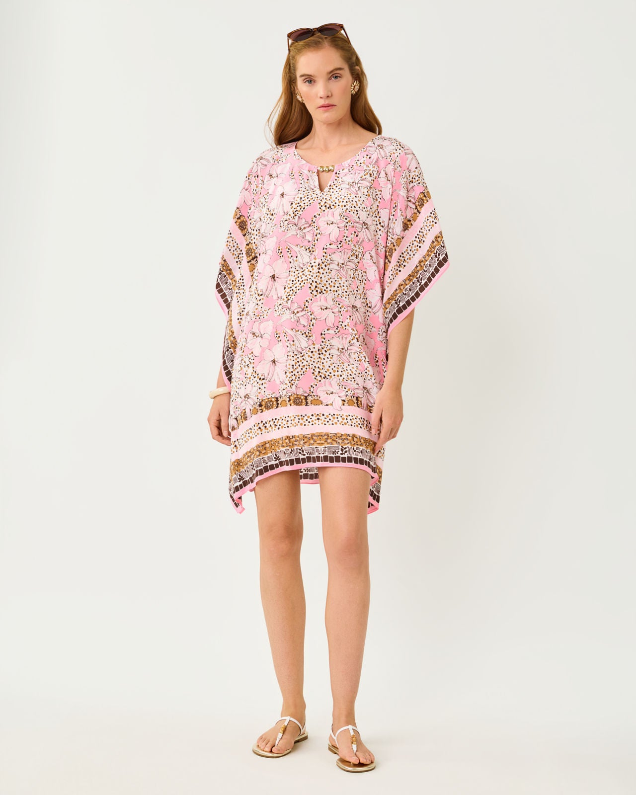Lindamarie Silk Caftan In Wildness