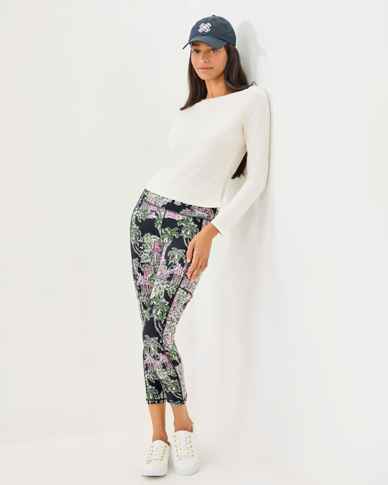 Weekender High Rise Midi UPF 50+ In Onyx PB Anniversary Toile