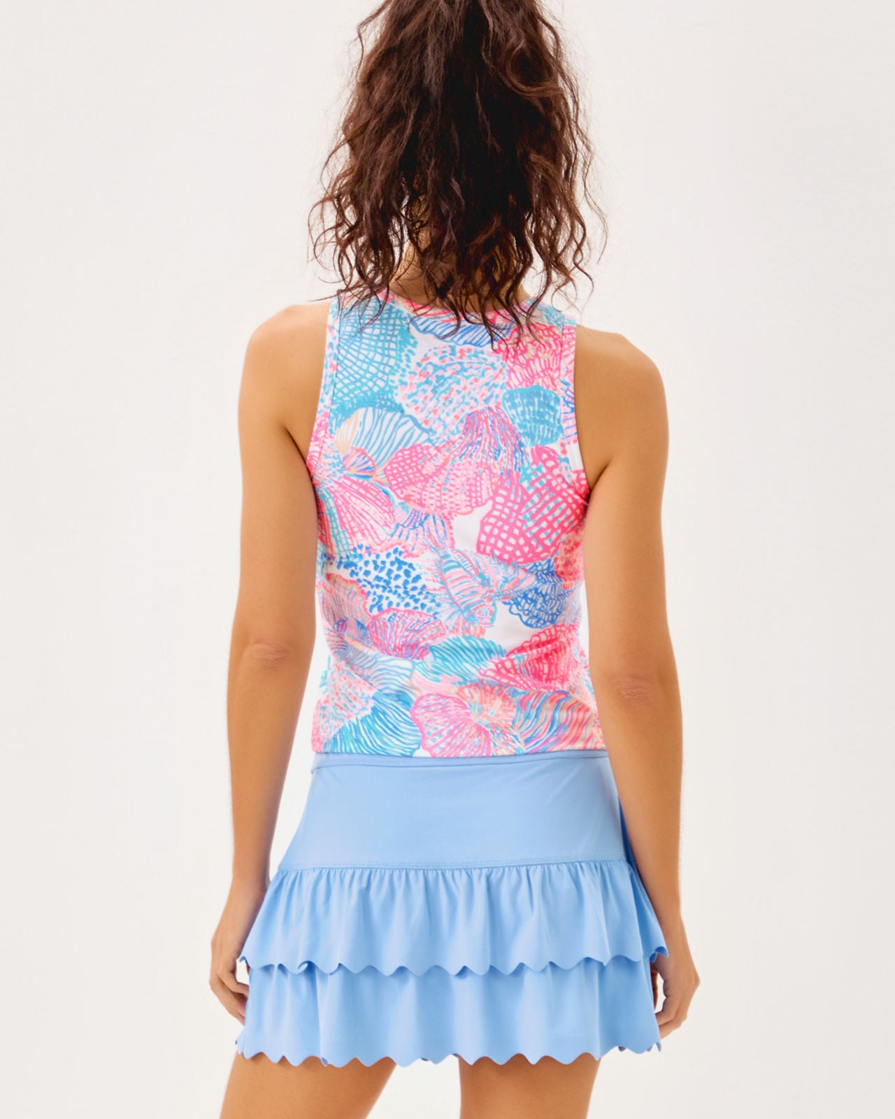 Candia Active Bra Tank UPF 50+ In Multi Roar Of The Seas