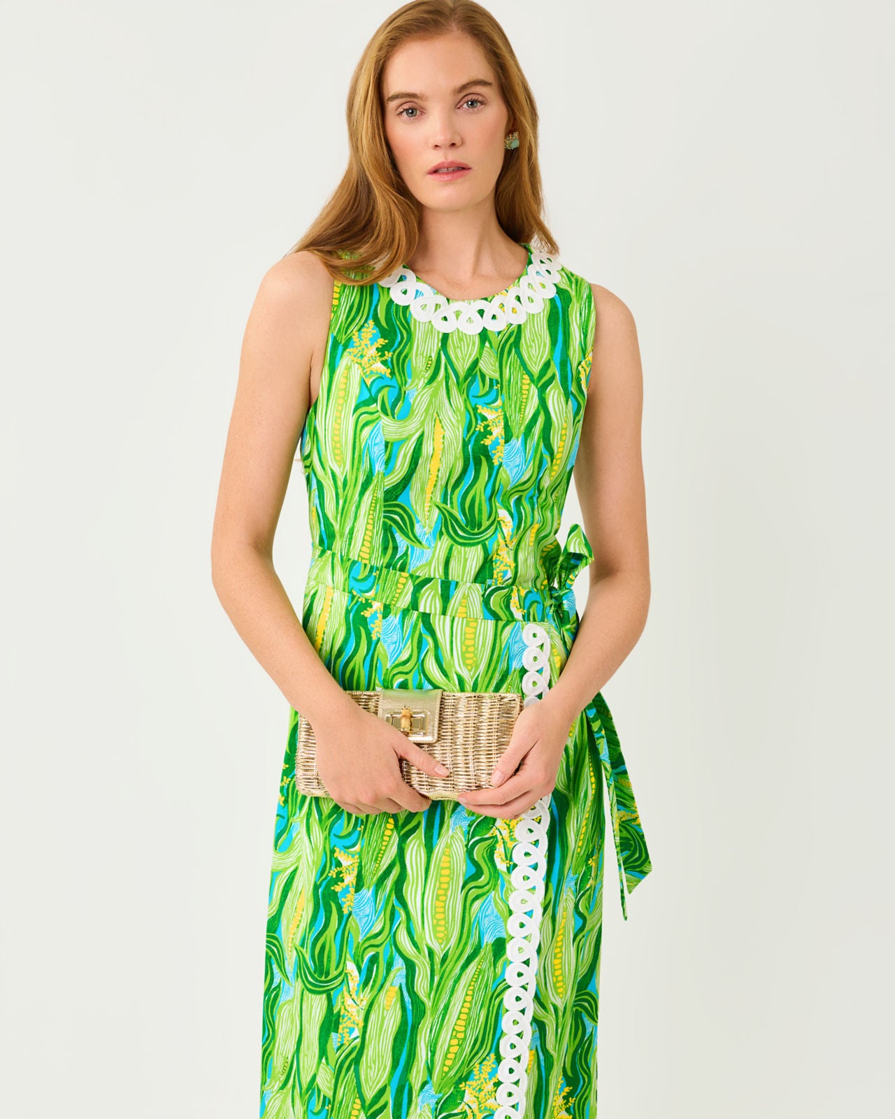 Fresia Stretch Maxi Shift In Sweet Corn
