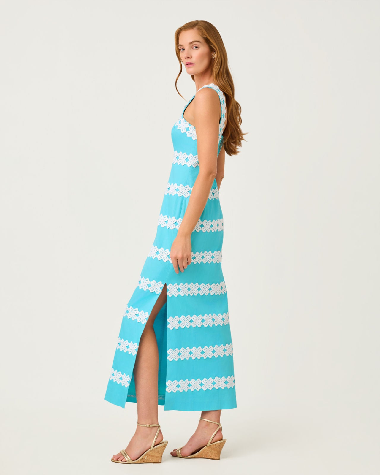 Davis Maxi Dress In Capri Blue