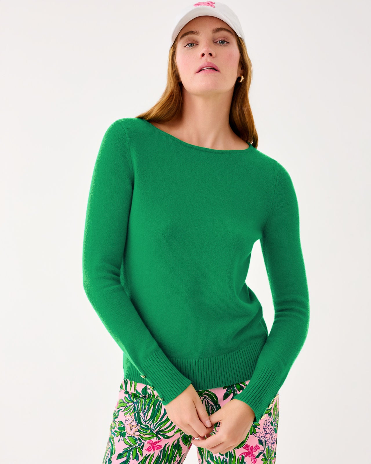 Lola Sweater In Bamboo Green