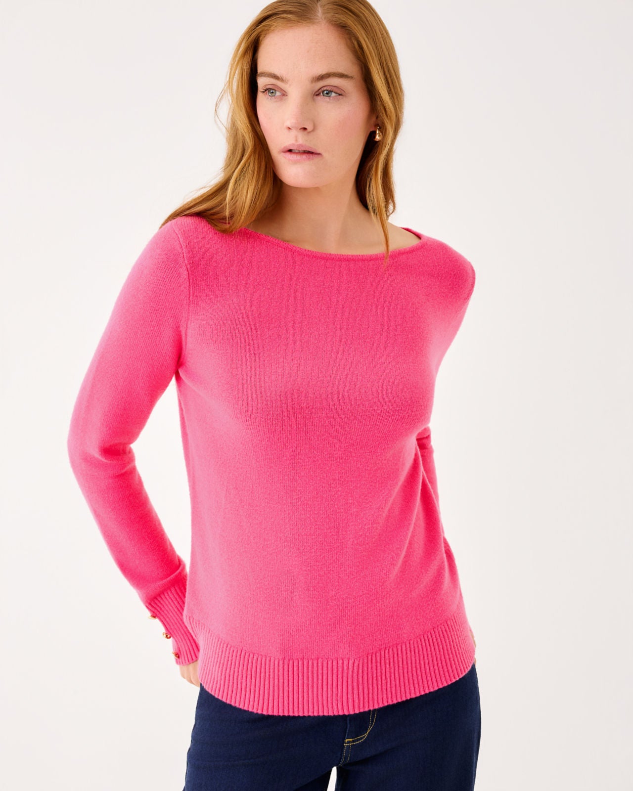 Lola Sweater In Sun Shell Pink