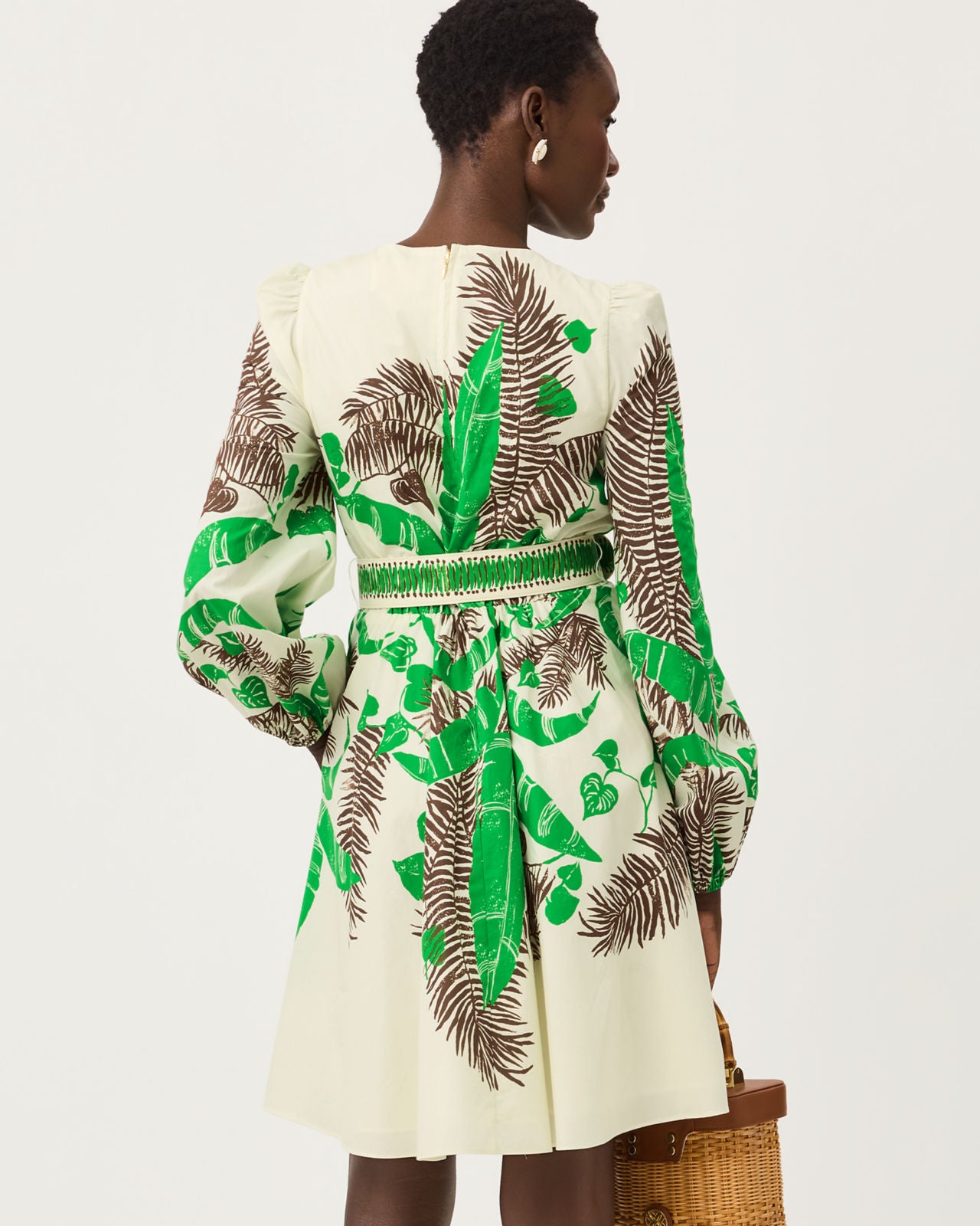 Chyanna Dress In Hide And Leaf