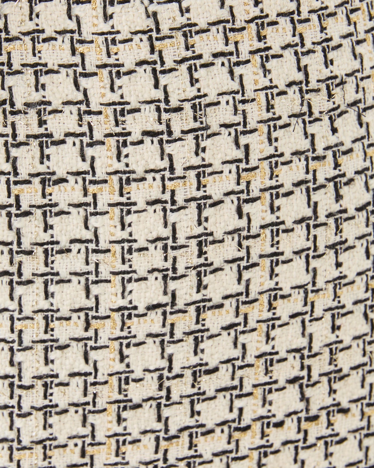 Sarissa Boucle Short In Coconut Lurex Houndstooth Boucle