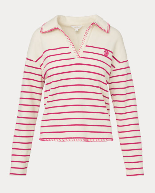 Corvaya Pullover In Berry Legacy Stripe