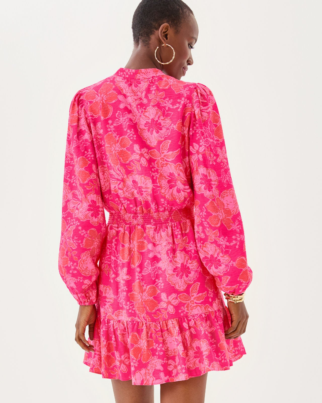 Axton Dress In Sun Shell Pink Big Party