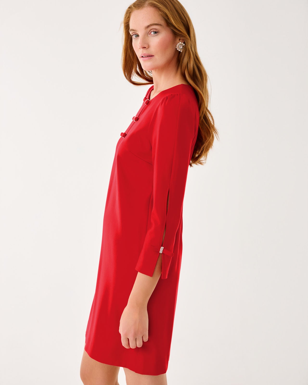 Leyland Shift In Cranberry Red