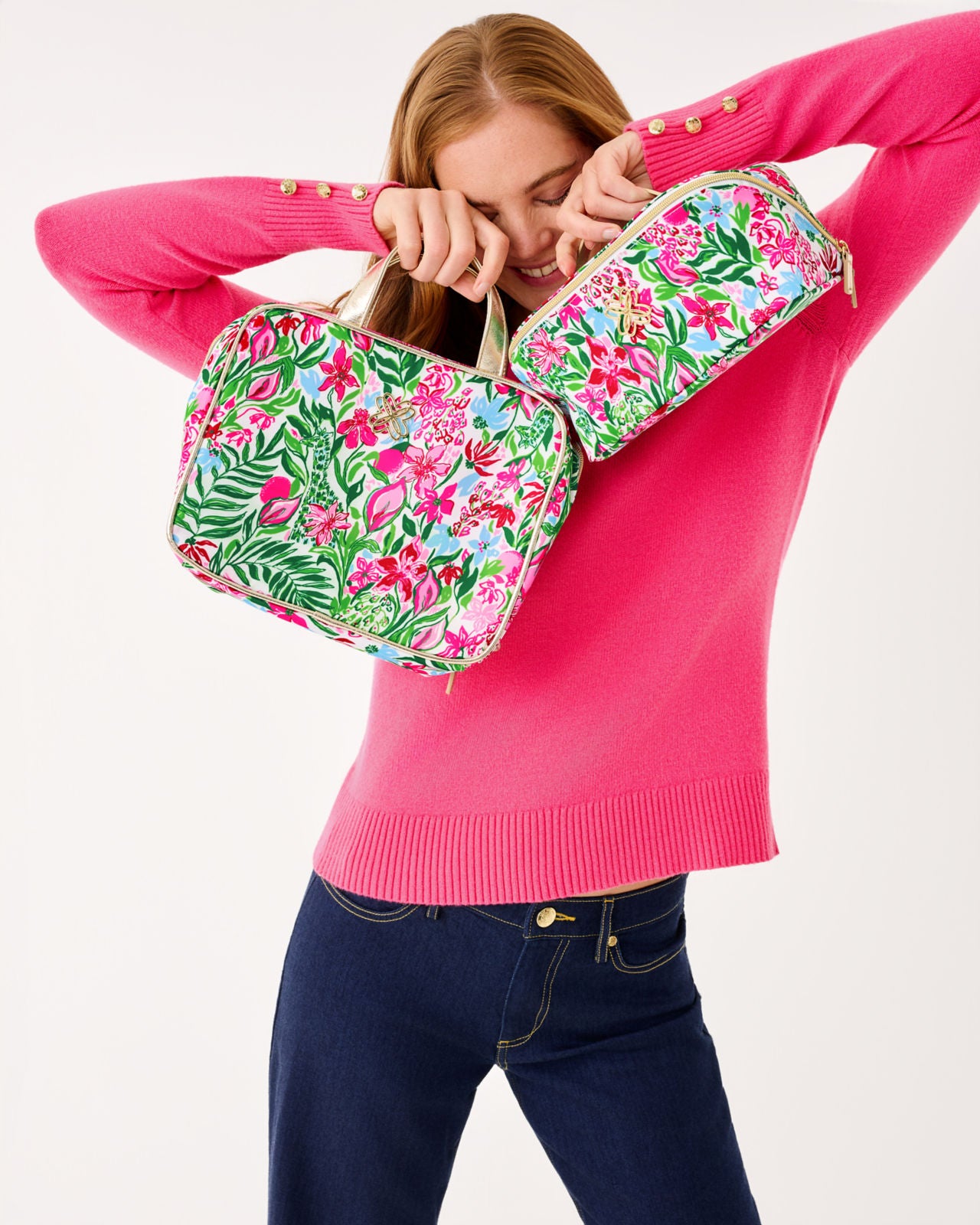 Josee Pouch In Multi Glowing Gardens