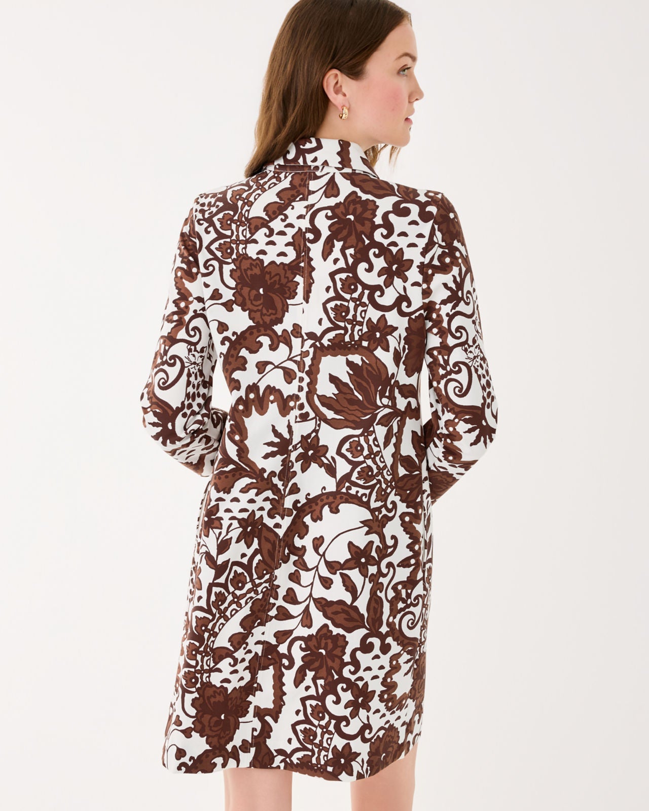 Gabi Dress In Beachcomber Brown Spicy Socialite