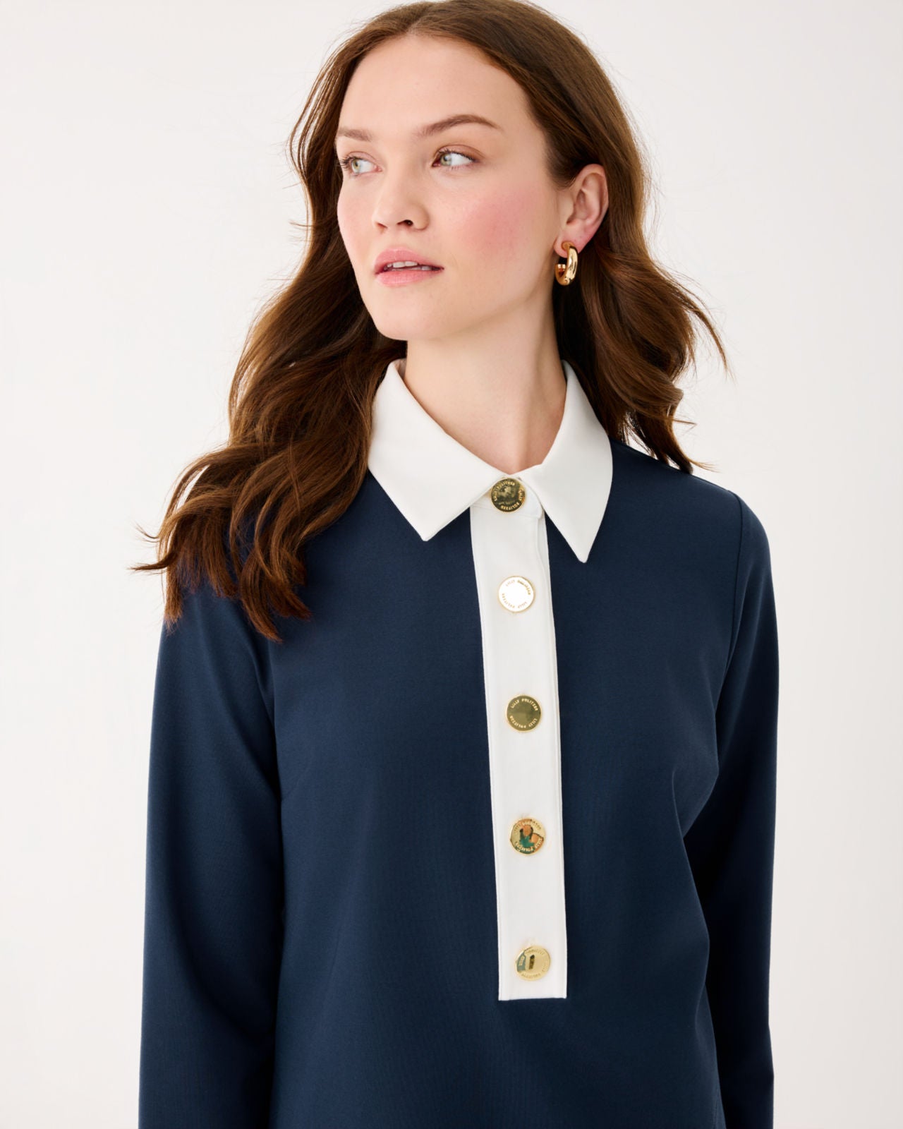 Gabi Dress In Low Tide Navy