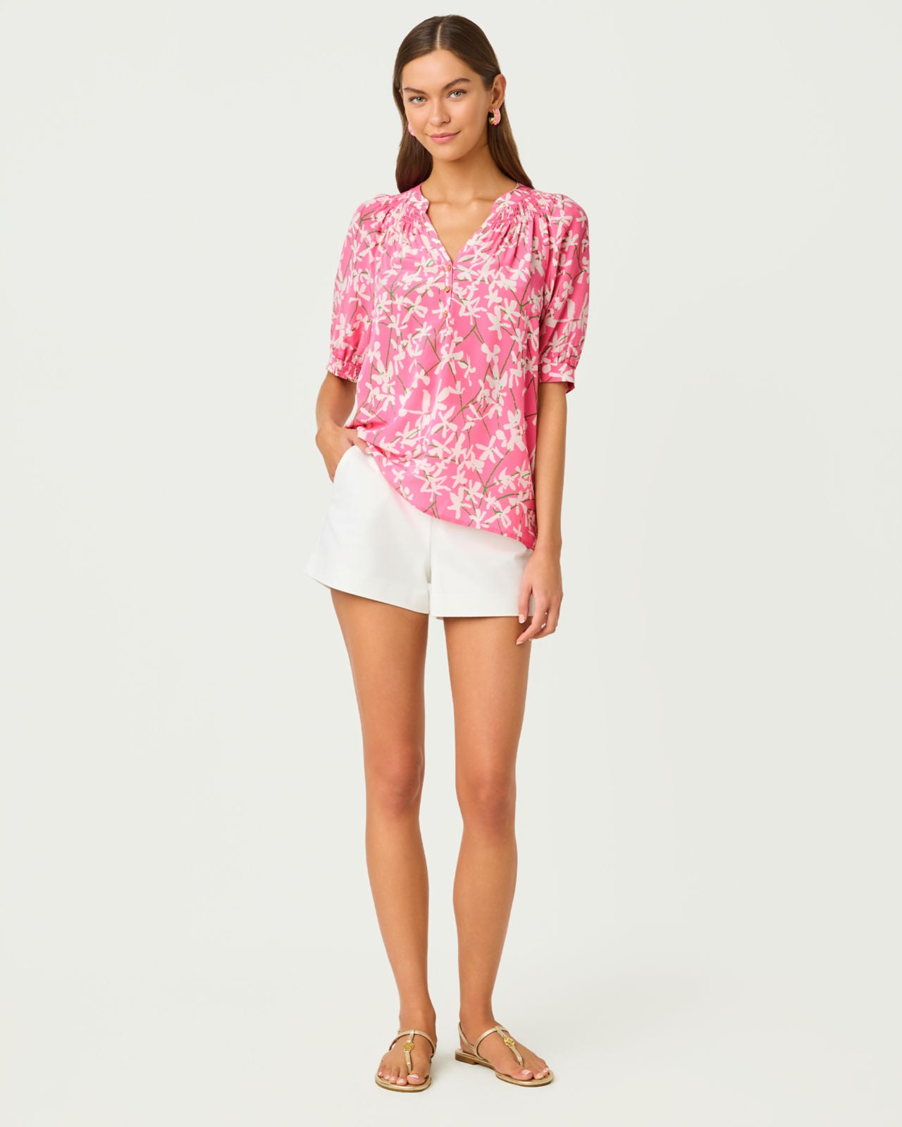 Elsa Short Sleeve Top In Liza