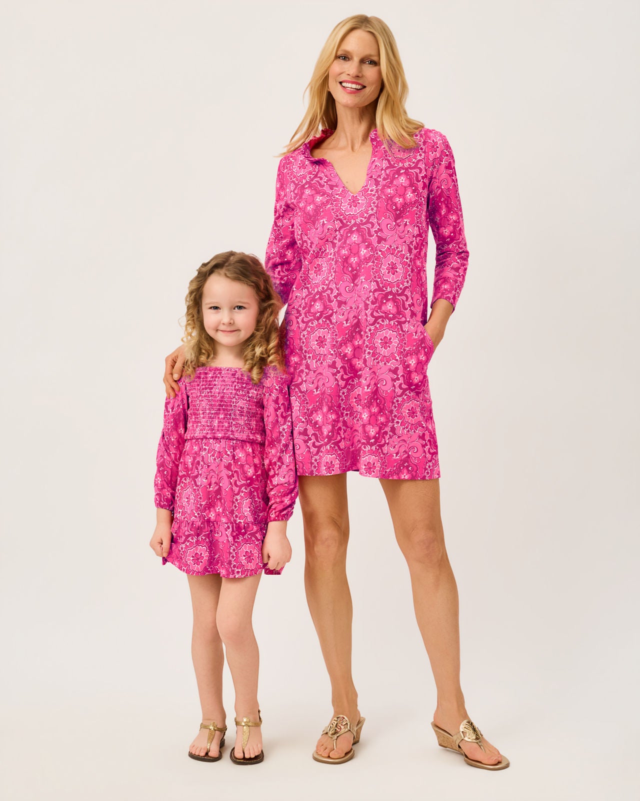Mini Jilly Long Sleeved Dress In The Casbah