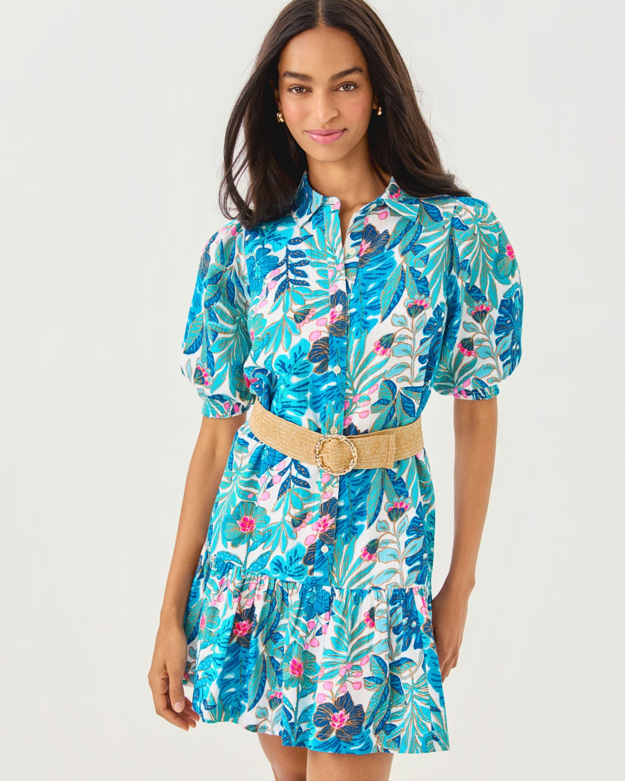 Brett Dress In Breezy Aqua Best Fronds Forever