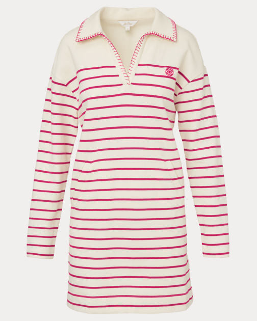 Corvaya Dress In Berry Legacy Stripe