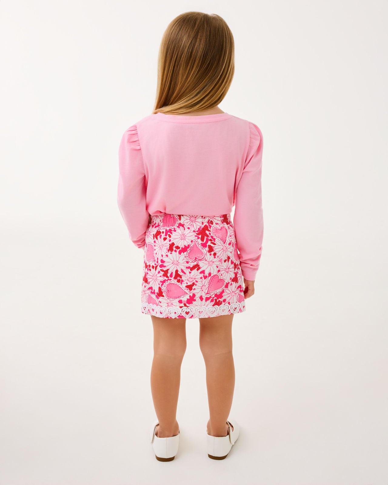 Mini Jansen Long Sleeved In Multi Dear Heart Graphic Childrens