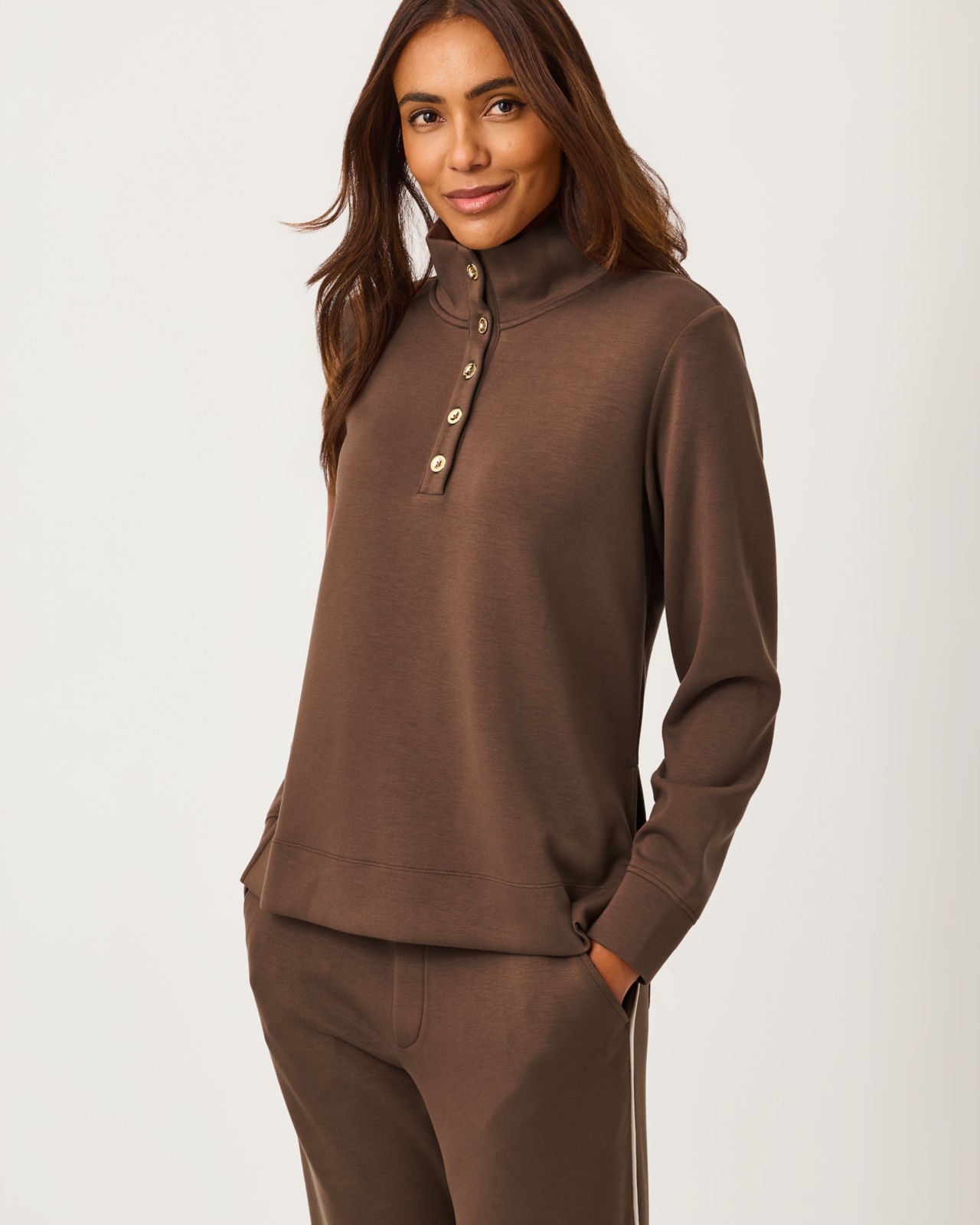 Cowie UPF 50+ Pullover In Coco Beach