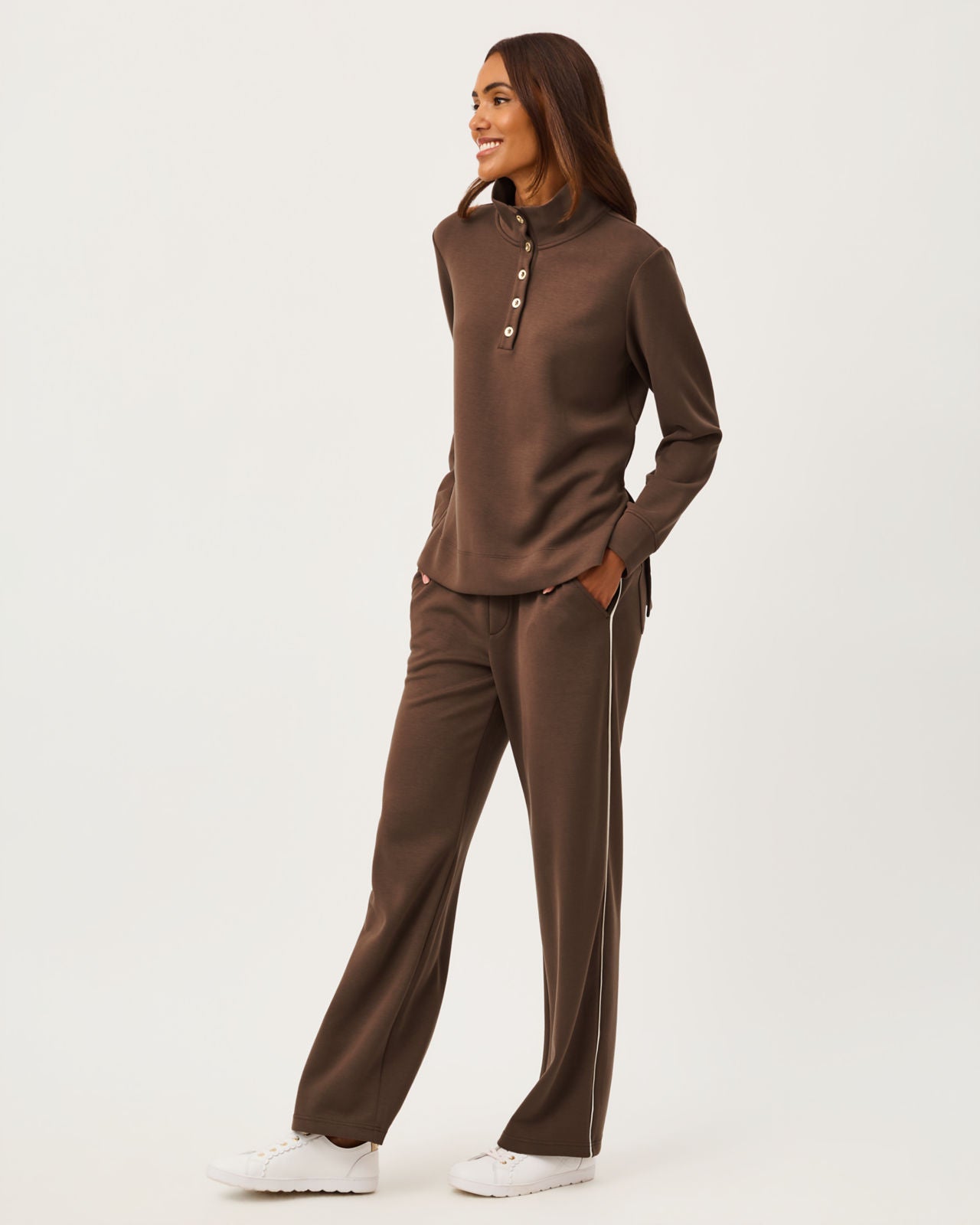 Cowie UPF 50+ Pullover In Coco Beach