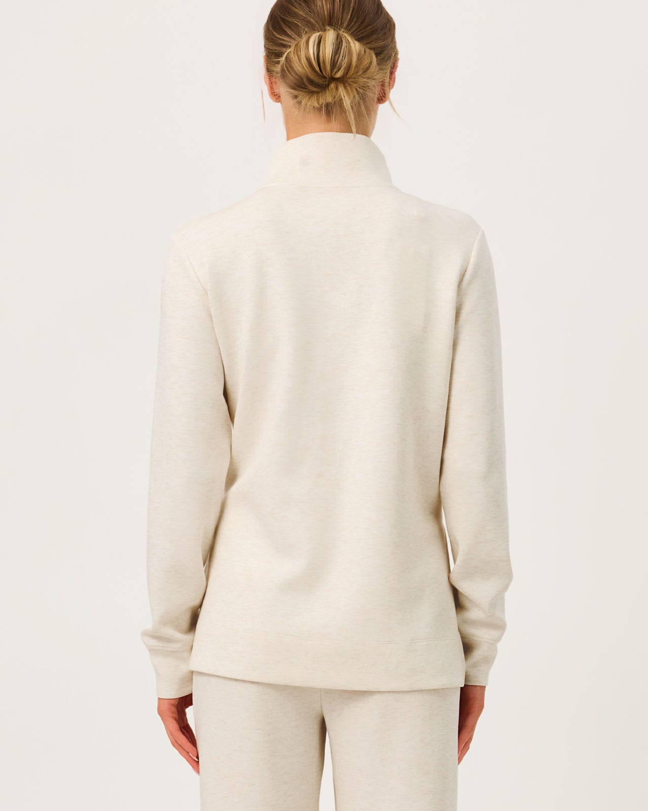 Cowie UPF 50+ Pullover In Heathered Coconut