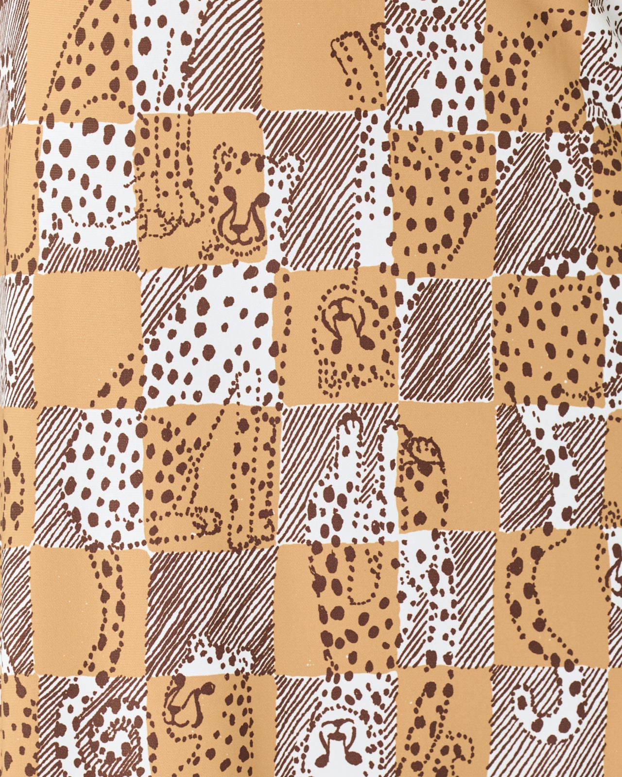 Kaden Upf 50+ Maxi Dress In Cheetah Checks