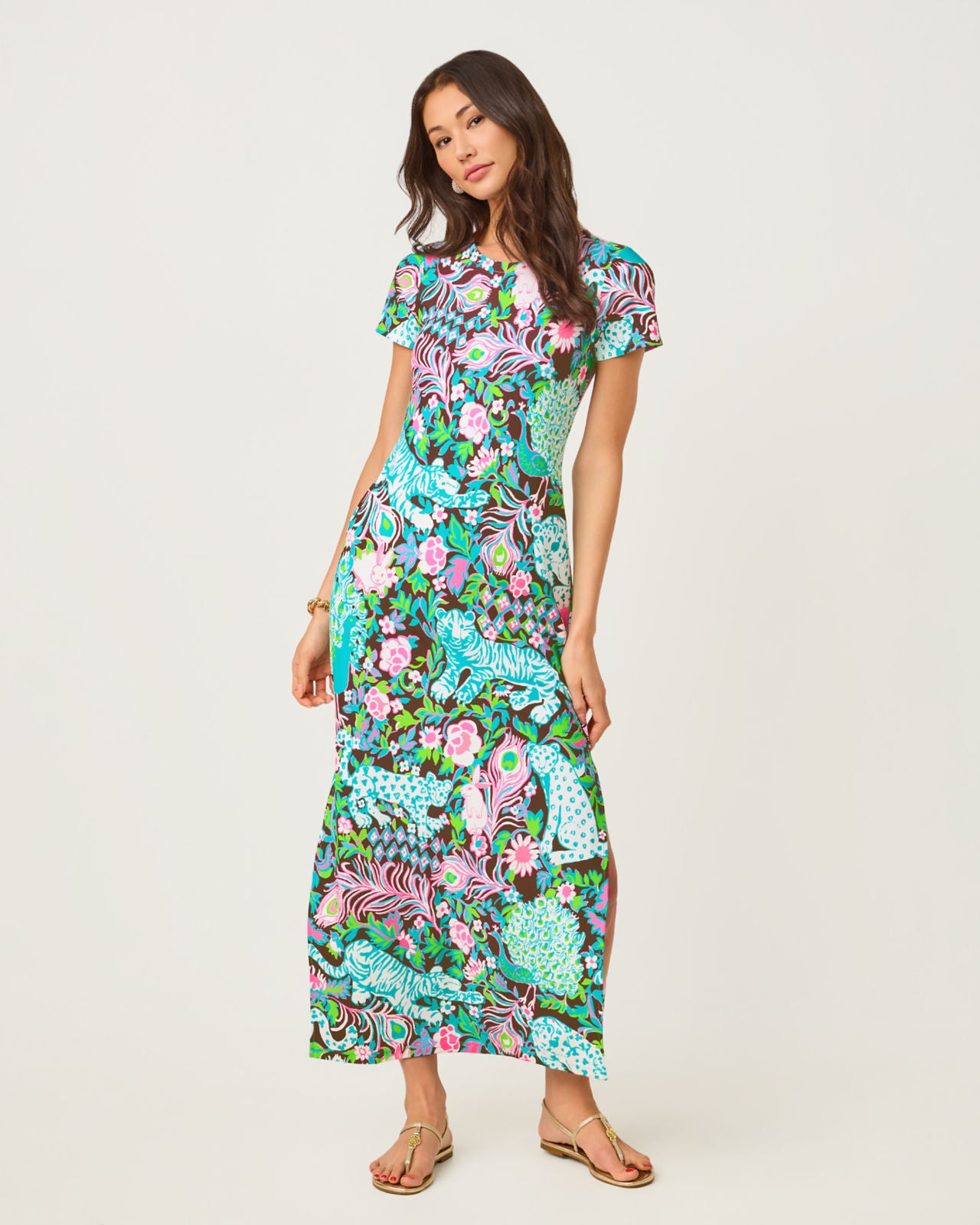 Kaden UPF 50+ Maxi In Multi Oversized Royal Zoo