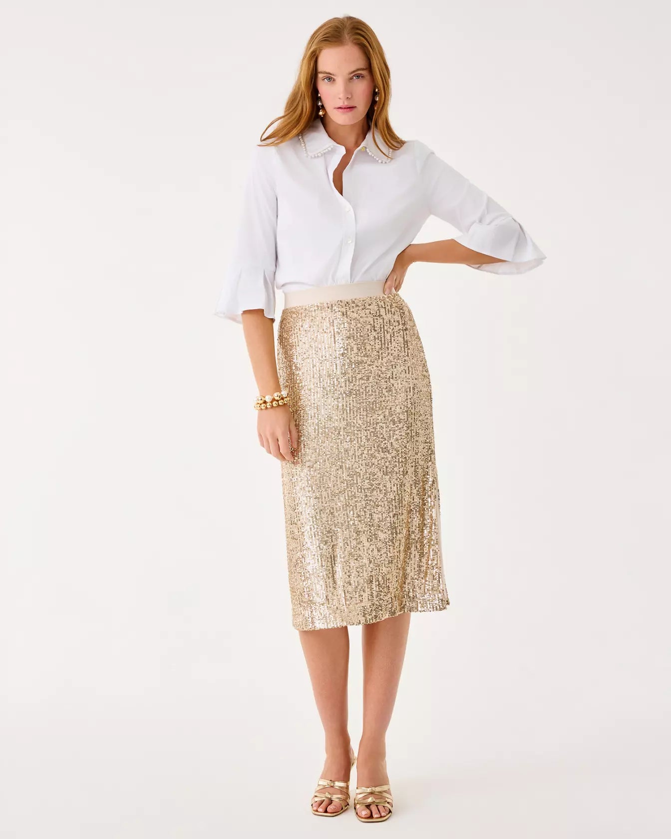 The Pearl Lilly Shirt In Resort White