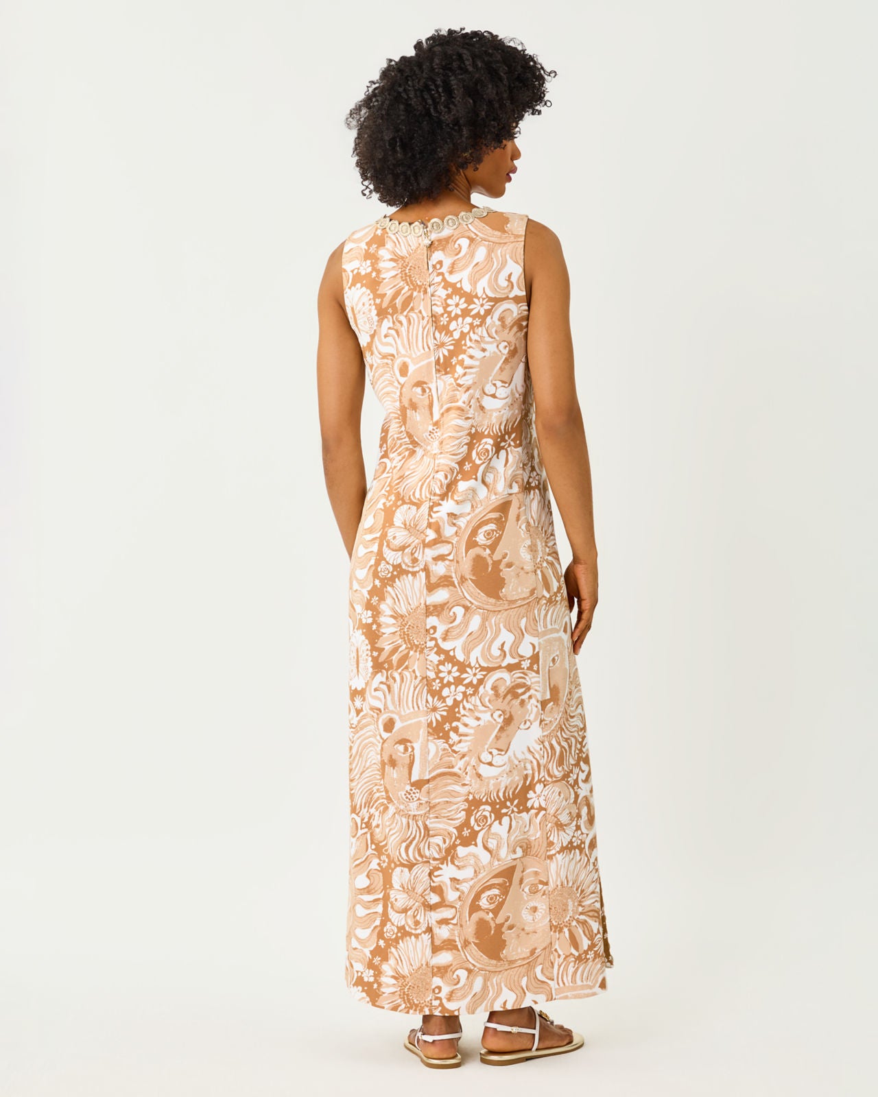 Edita Maxi Shift Dress In Jims Stuff