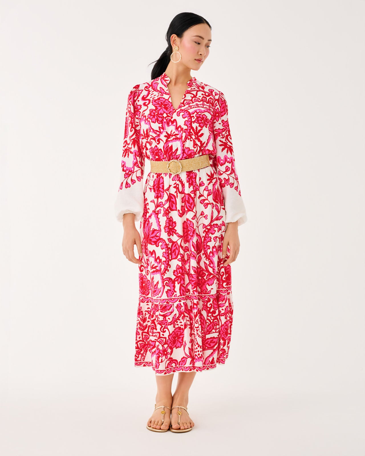 Axton Midi Dress In Coconut Spicy Socialite