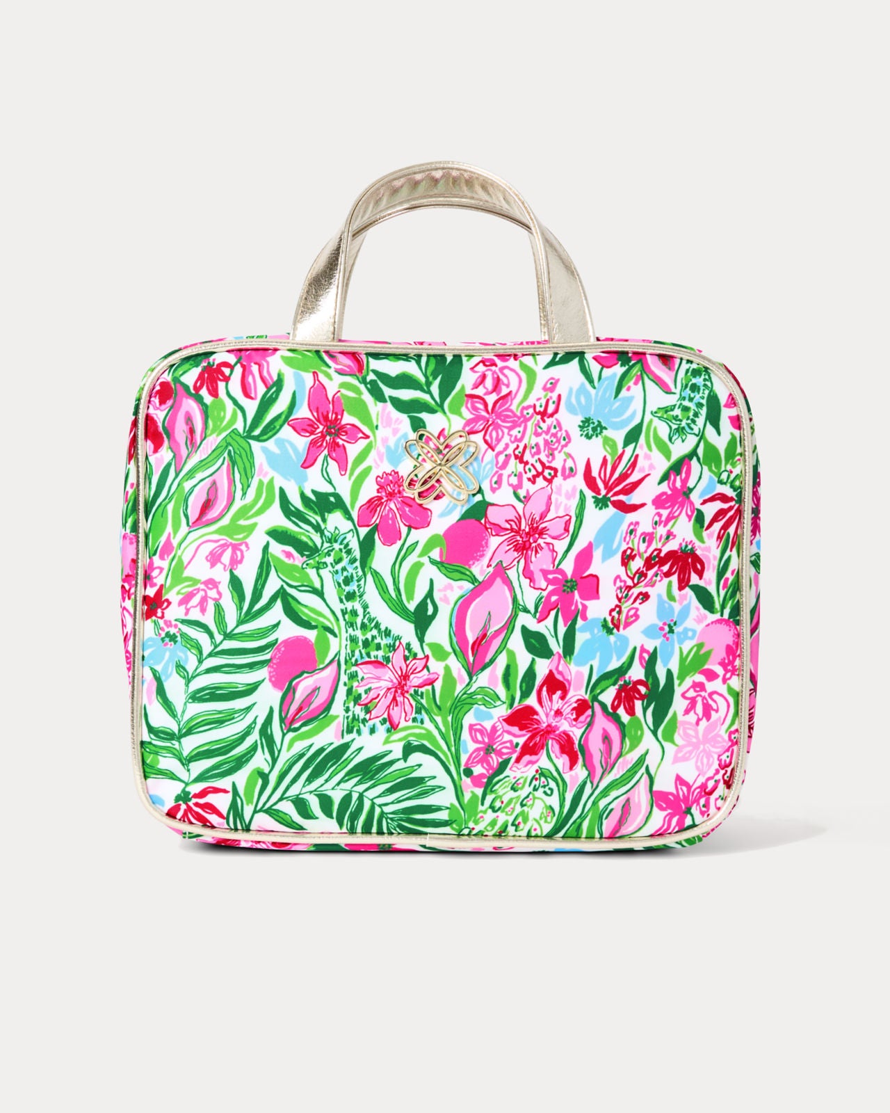 Constance Cosmetic Case In Multi Glowing Gardens