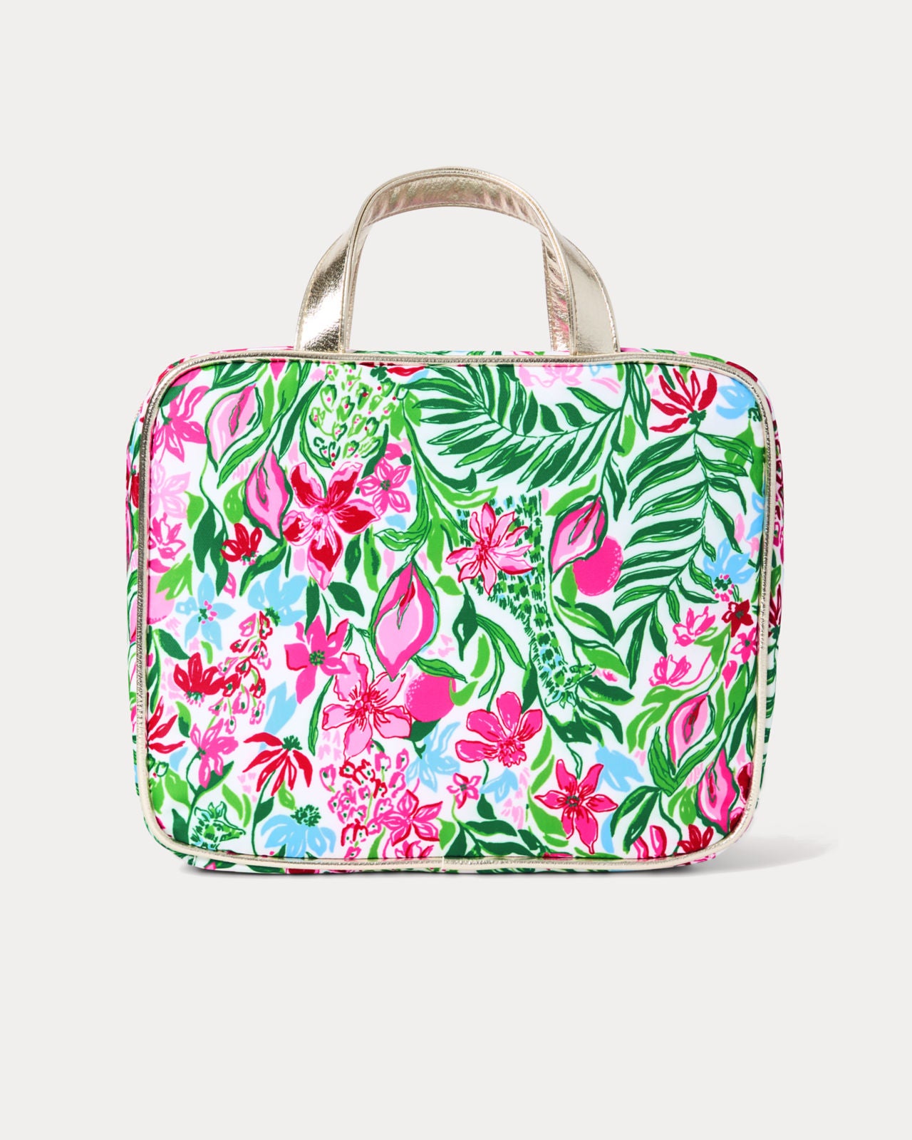 Constance Cosmetic Case In Multi Glowing Gardens