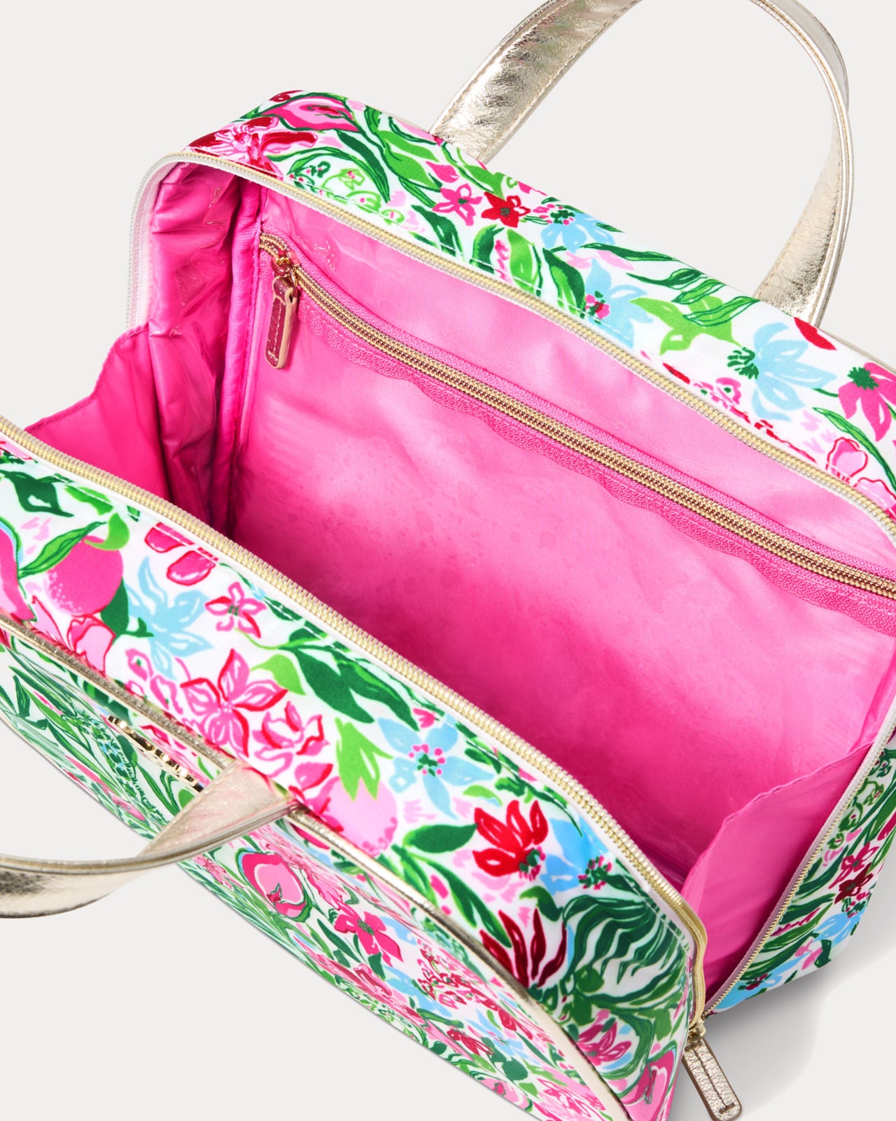 Constance Cosmetic Case In Multi Glowing Gardens