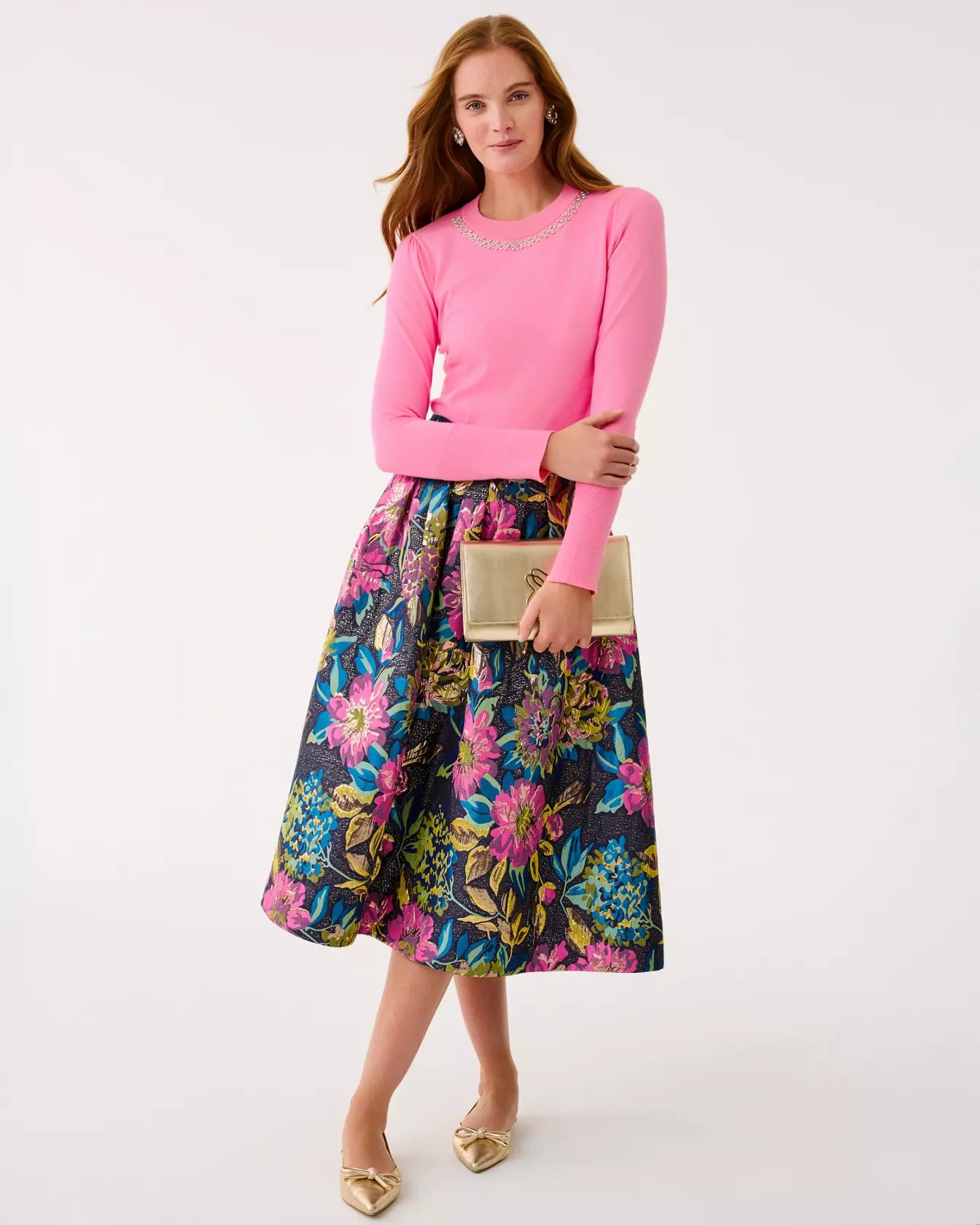 Morgen Sweater In Confetti Pink