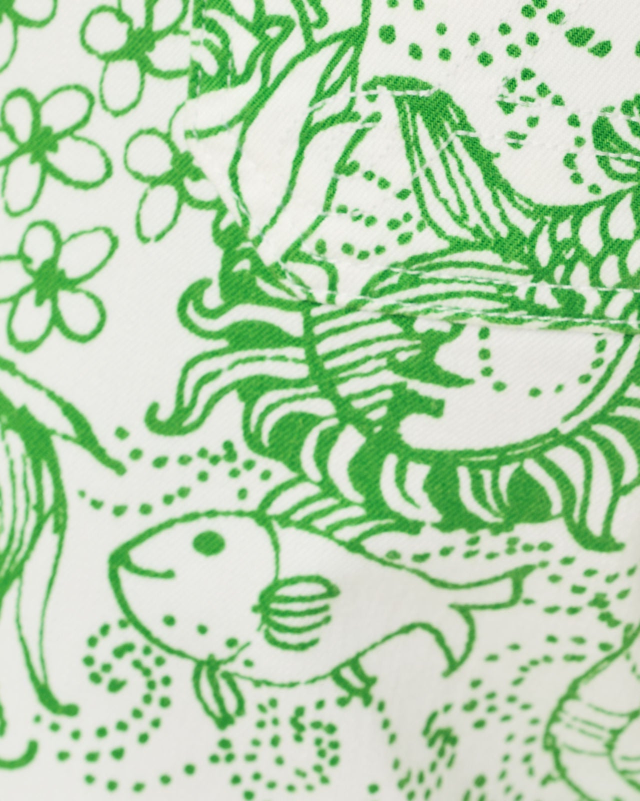 Harleen High Rise Crop Jean In Putting Green Fleur De Lilly