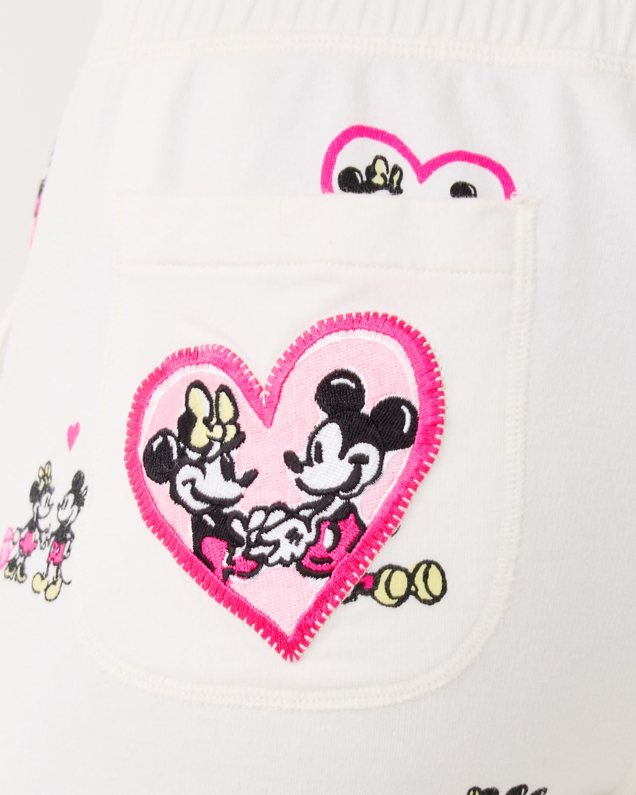 Playa Crop Terry Pant in Coconut Disney Half Drop