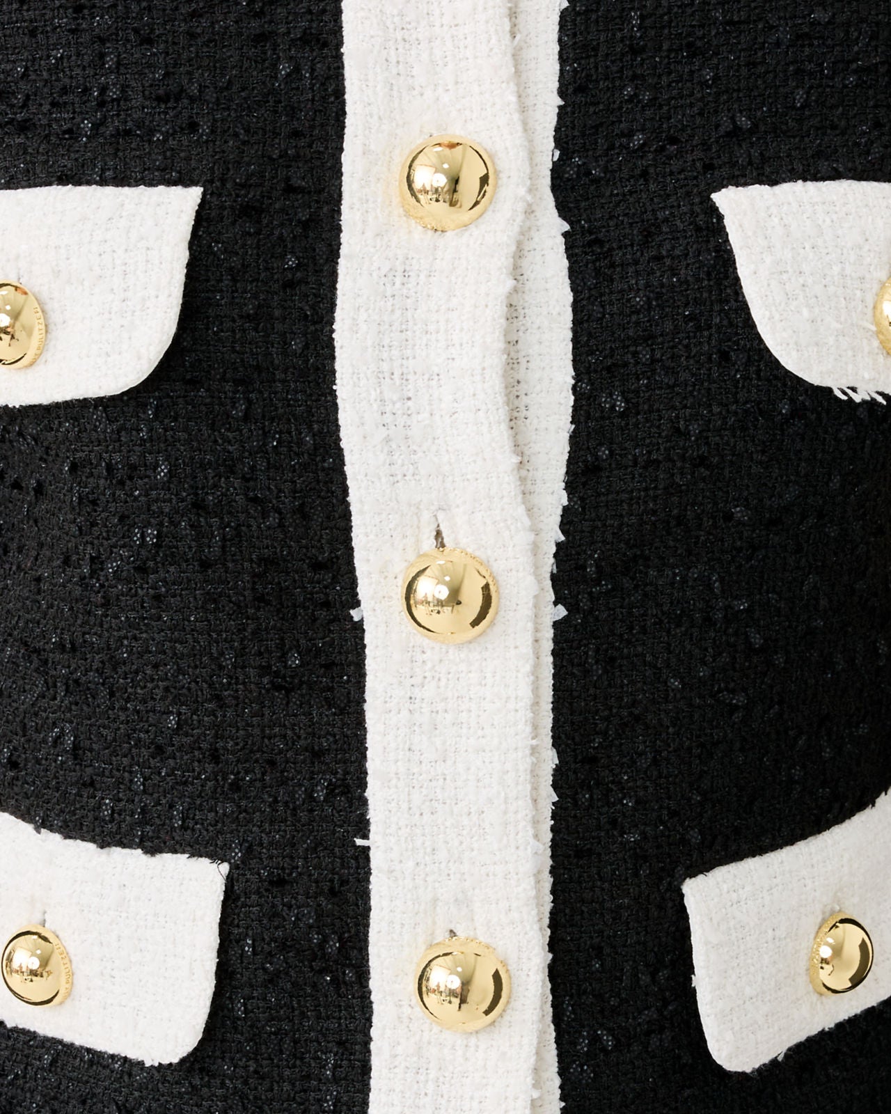 Clydie Boucle Jacket In Noir Chic Chick Boucle