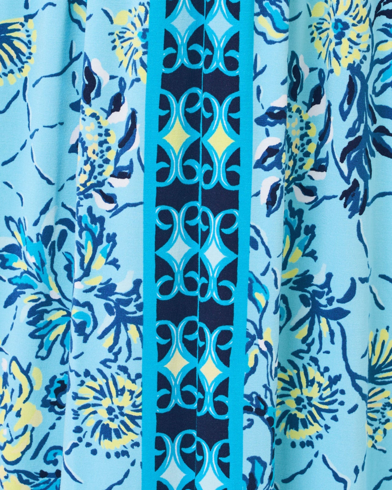 Lauralai Maxi Dress In Bellevue Blue Breakers Beach