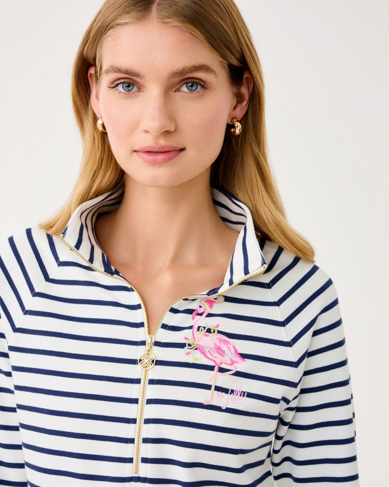 Skipper Popover In Multi Holiday Flamingo Graphic