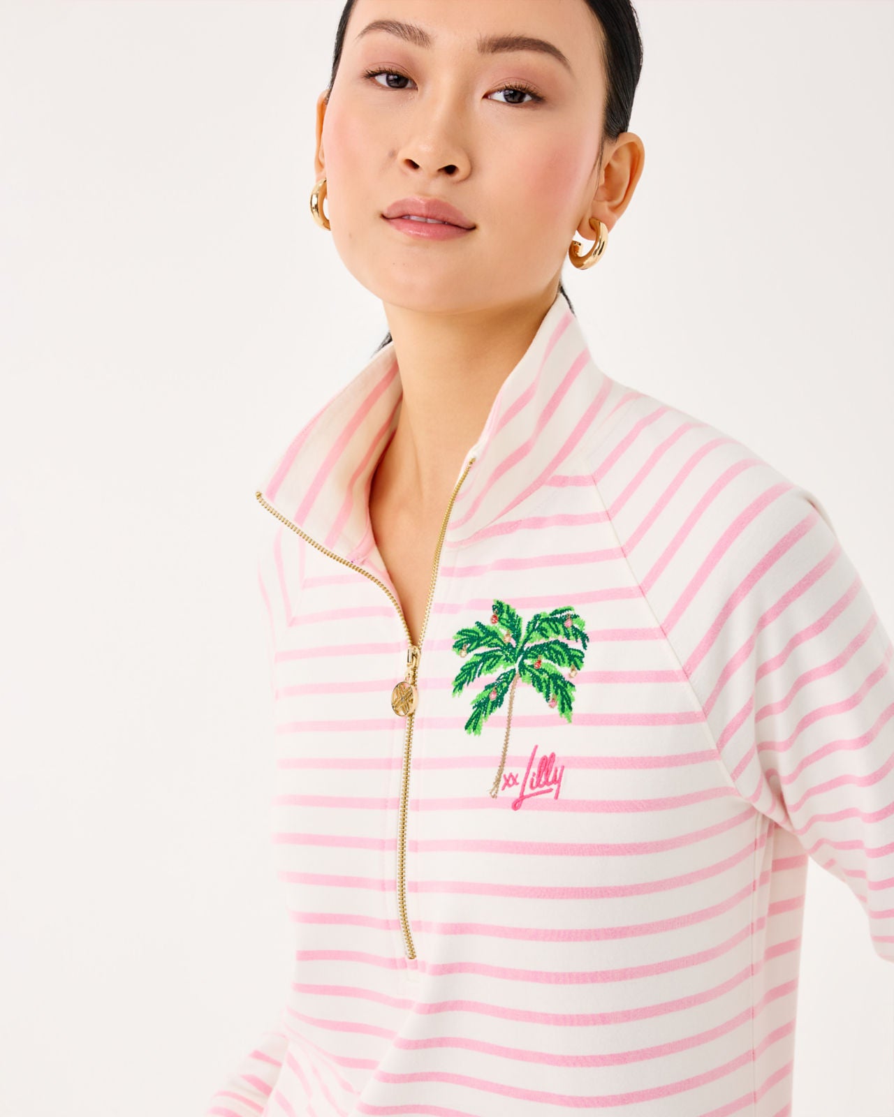 Skipper Popover In Multi Holiday Palm Embellishment