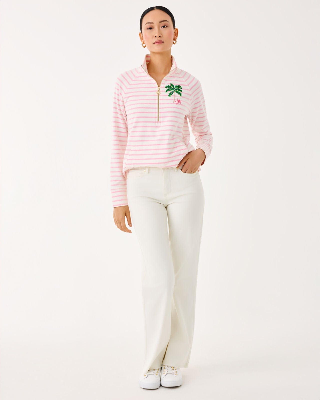 Skipper Popover In Multi Holiday Palm Embellishment