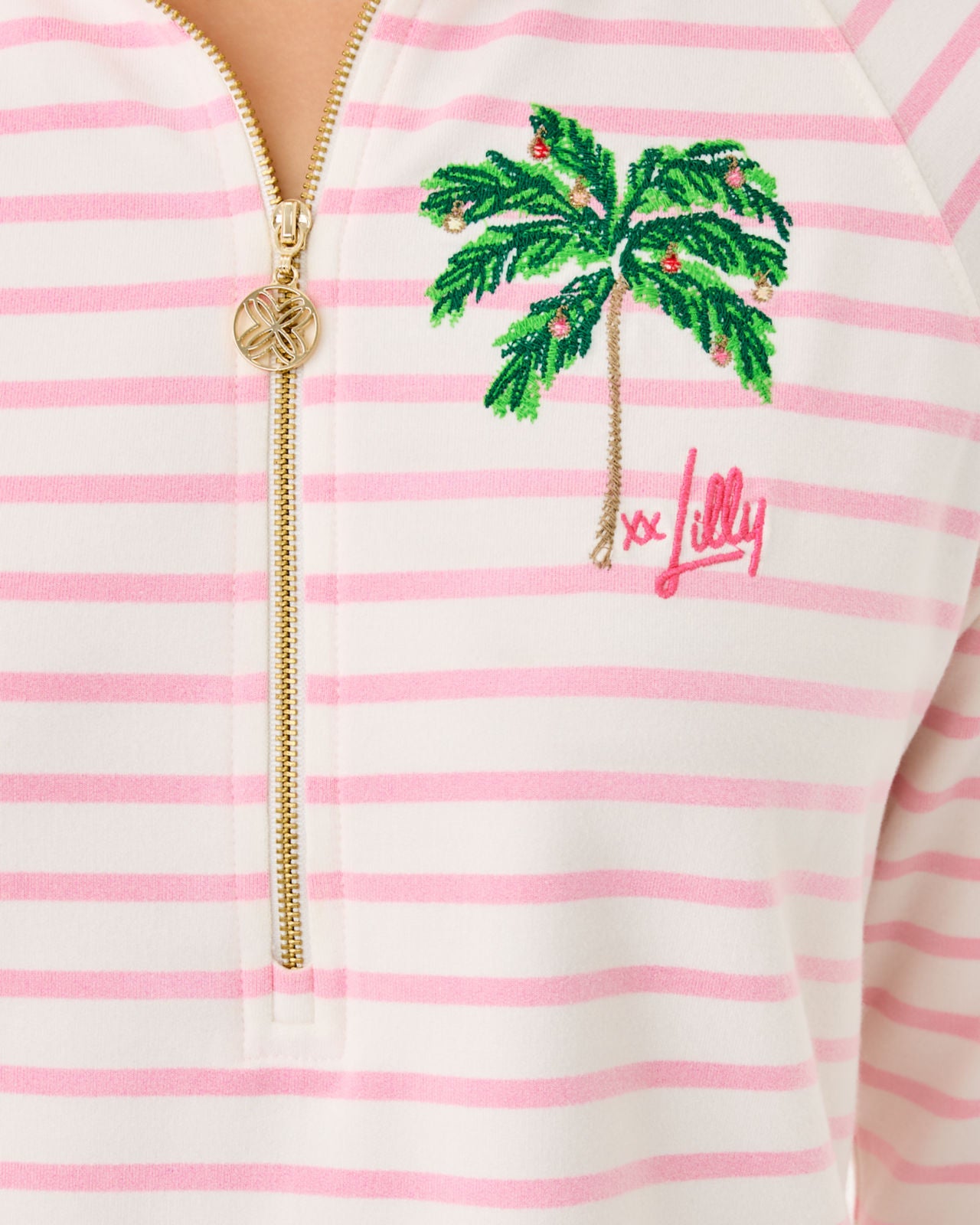 Skipper Popover In Multi Holiday Palm Embellishment