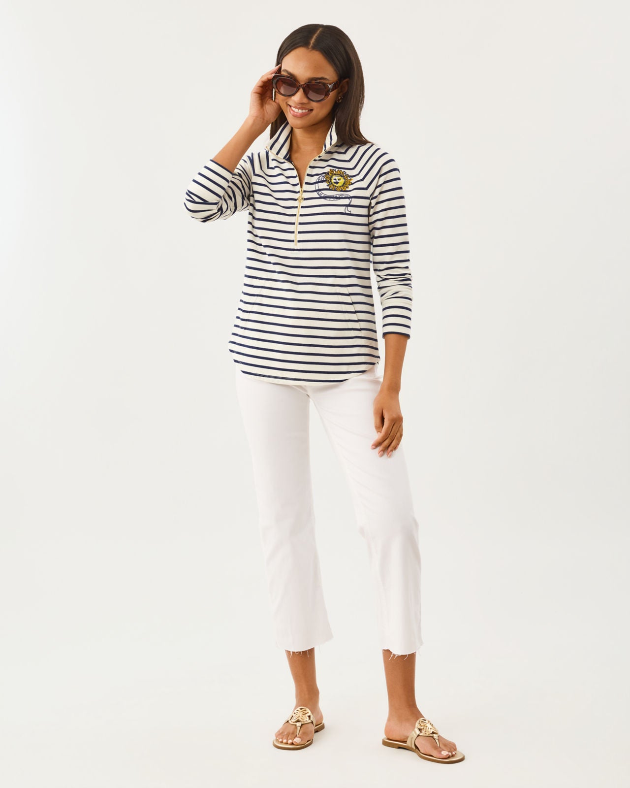 Skipper Popover In Tropical Chest Embellishment
